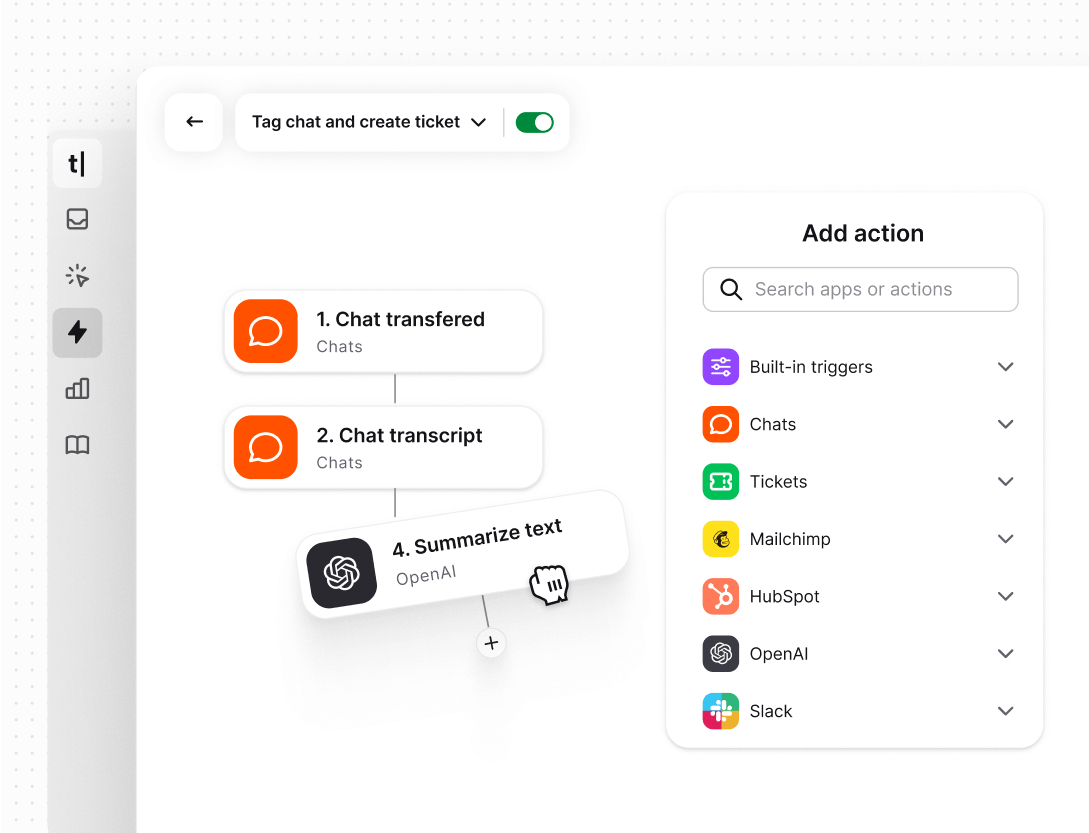 Efficient automations in Text App for hosting