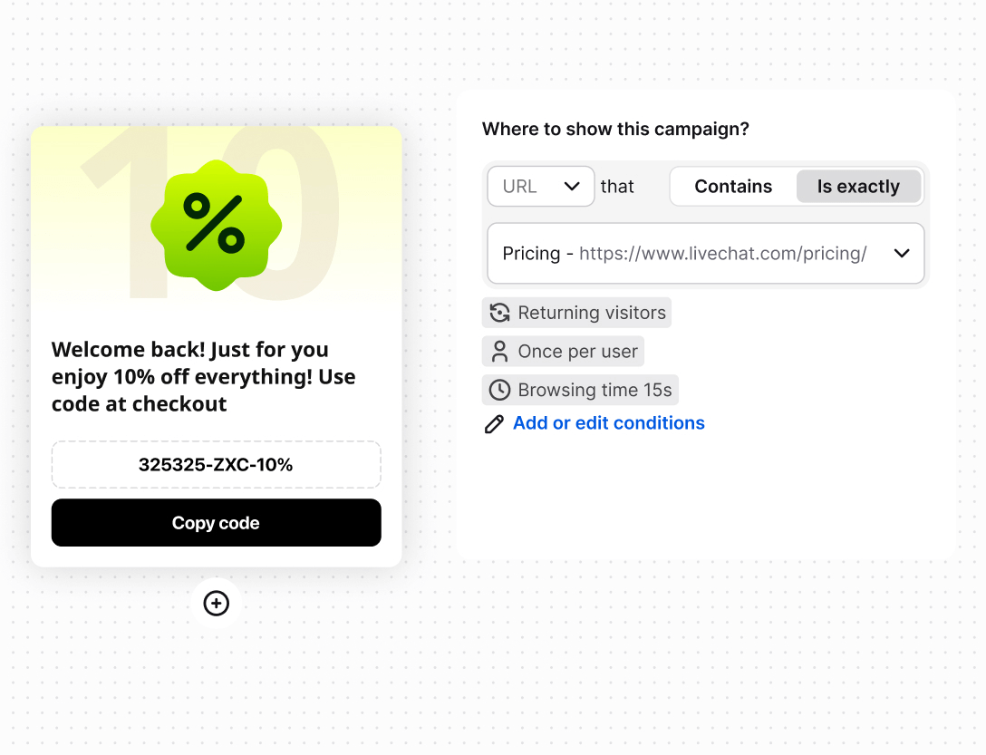 Engaging campaigns in Text App for hosting