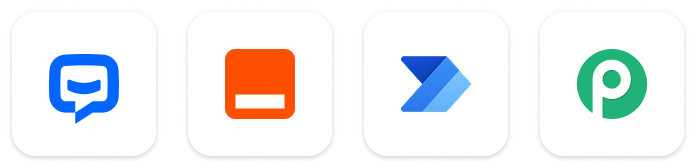 ChatBot, Zapier, Make, Power Automate, Pabbly logo