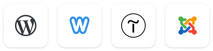 WordPress, Drupal, Joomla, Weebly, Tilda logo