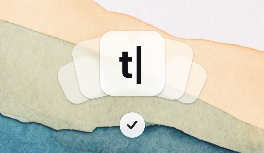 Text App logo showing the app updating quietly in the background